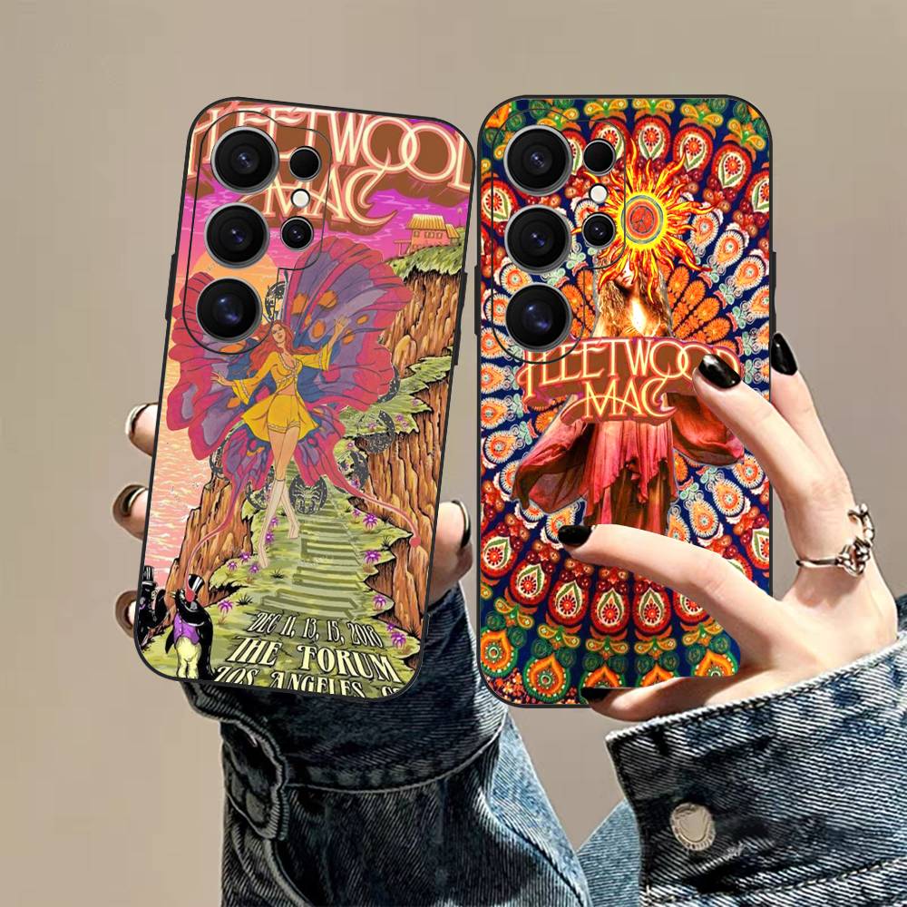 Classic Rock Band F-Fleetwood M-Mac Phone Case For Samsung S 24 Fe 25 Ultra Plus 20 Lite 21 30 22 23 24 22 Ultra 5G Fundas