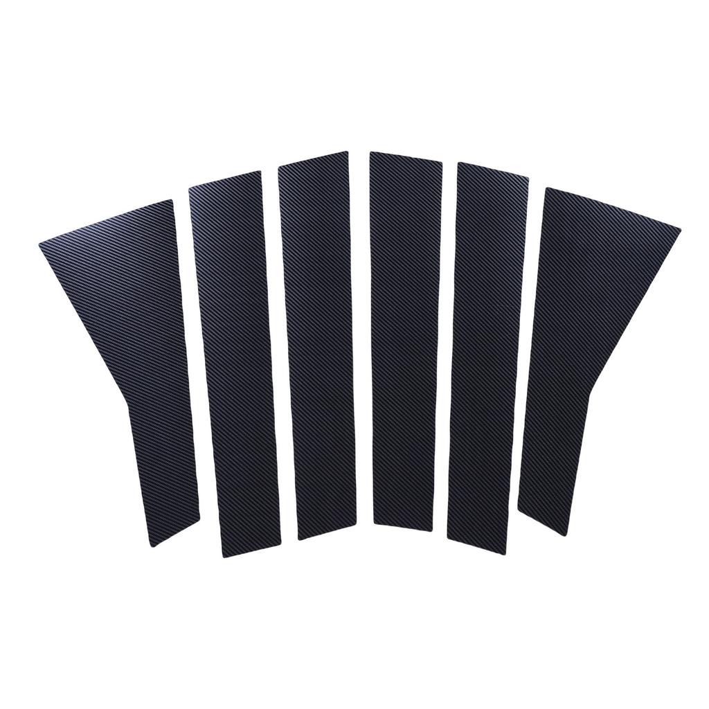 6PCS Car Door Window Pillar Posts Cover Trim PC Outer Door Window Pillar Panel Decorative Cover Replacement for 2017-2022