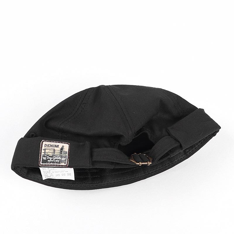 Versatile Korean Style Retro Letter Patch Sailor Skullcap – Unisex Spring/Summer Hat