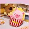 Popcorn Lotus Capybara Fries Plush Toy Cartoon Stuffed Doll Decoration Gift
