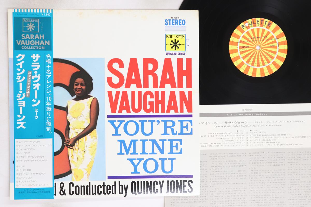 

LP Record SARAH VAUGHAN, QUINCY JONES - You re Mine You YS7025RO ROULETTE 1980 Japan Obi Jazz Used