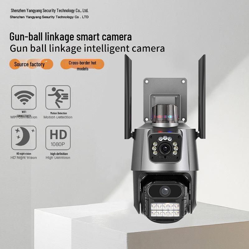 

V380PRO Dual-Lens Outdoor HD Waterproof WiFi Dome Camera US Plug