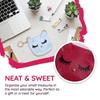 Mini Cute Cat Keychain Cartoon Lipstick Bag Fashion Earphone Storage Zipper Coin Purse Pendant Girls Gift Wallet