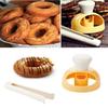 Sada vykrajovátek na donuty Kulatá pekařská forma na donuty s namáčecími kleštěmi DIY nástroje na donuty Vykrajovátko na sušenky pro domácí kuchyni Pečení Cukrářství