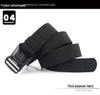Men's Quick-Release Elastic Workwear Belt with Leather Trim