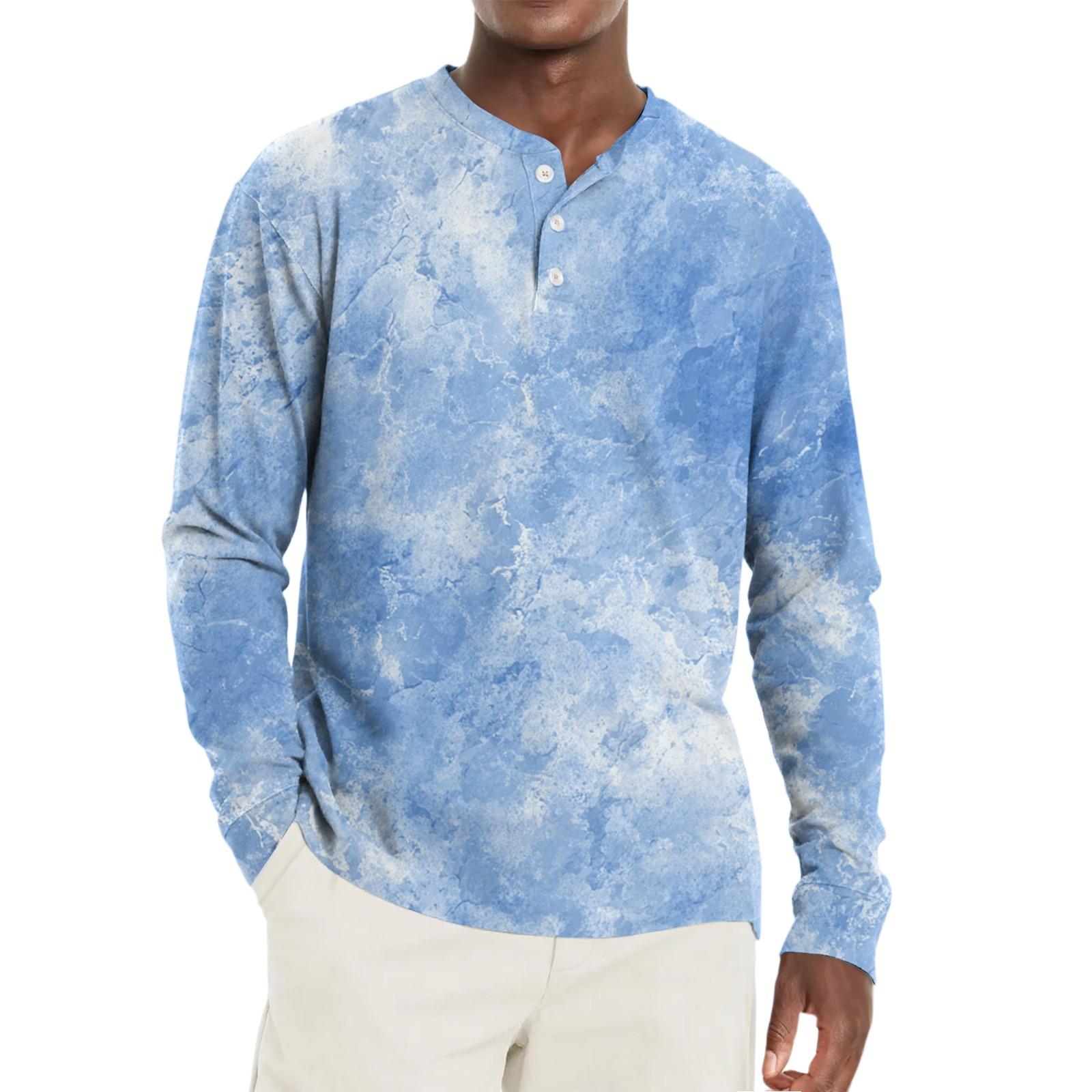 

Мужская свободная повседневная толстовка с длинными рукавами, лацканами и застежкой-молнией XL синий