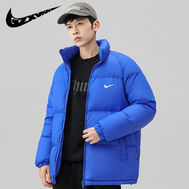 

Men s 2025 Winter White Duck Down Jacket - Thickened Warm Youth Short Trendy Outerwear XL синій