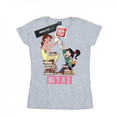 Camiseta feminina/senhora Wreck It Ralph Belle e Vanellope de algodão