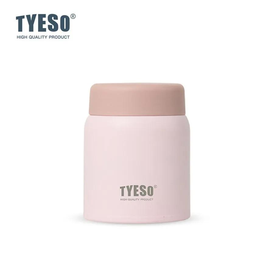 Tyeso 220ml Cute Thermoses Compact Vacuum Flask Frosted Stainless Steel Portable Thermal Cup Stylish Leak-Proof Daily Essential