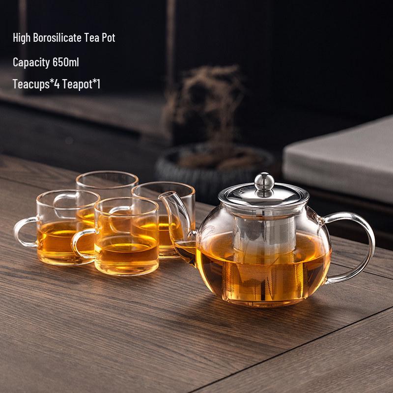 ZISIZ Heat-Resistant Glass Teapot