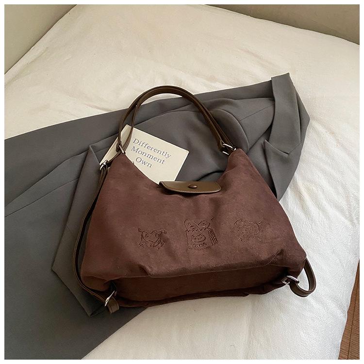 Bag Women's 2025 Autumn and Winter New Trendy Backpack Retro Travel Backpack Large Capacity Tote Bag Messenger Bag