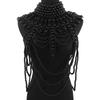 Fashion Tribal Style Hollow Woven Pearl Shawl Body Chain Retro Layered Exaggerated Sexy Body Chain All Match Women Jewelry