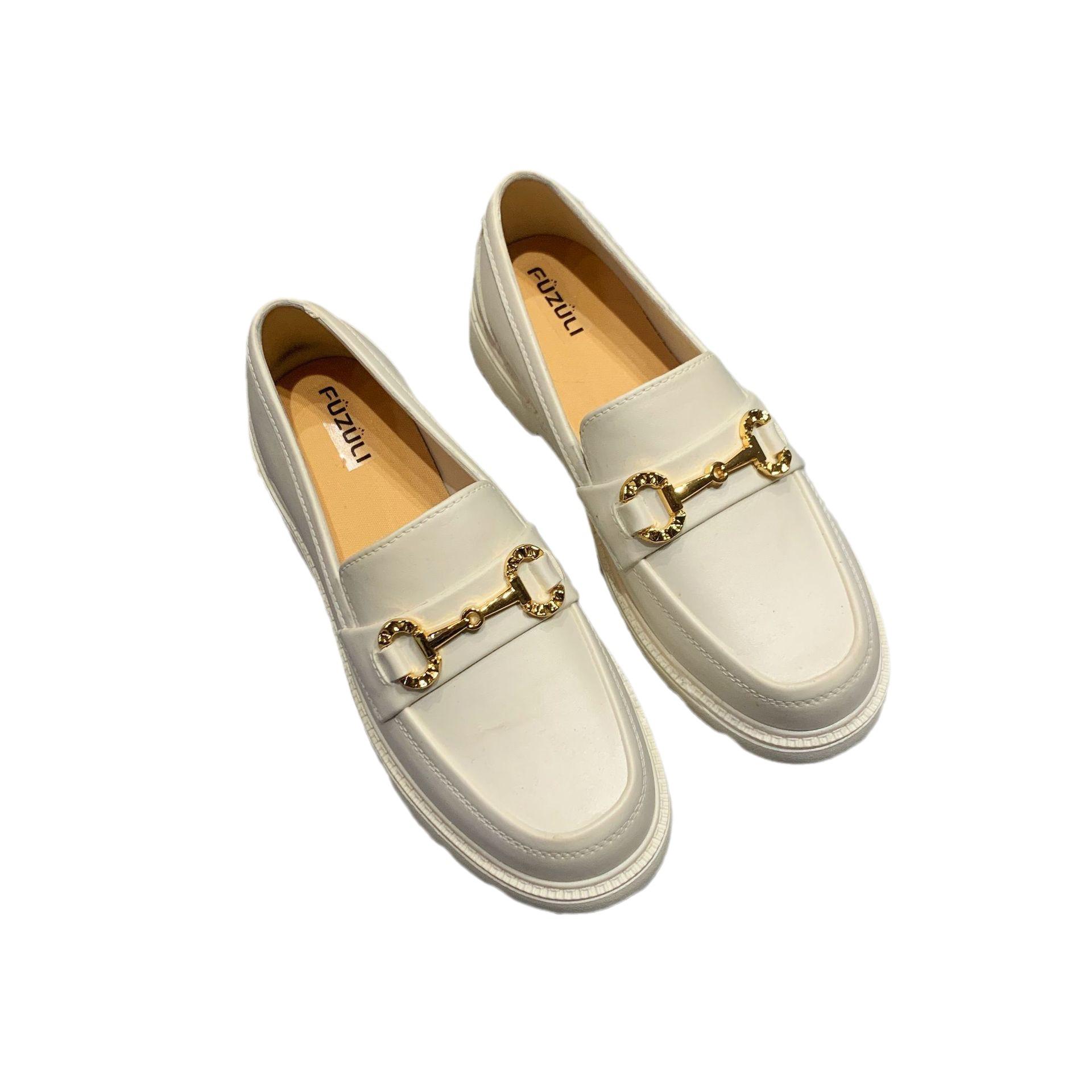 Мокасины Ji British Style Retro ПВХ с одной педалью — фото 5