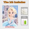 Disney Pittura con Perle Regina Elsa Pittura Artistica con Perle Fai-da-te Pittura con Gemme di Perla Quadri Artigianato Forma Speciale Decorazione Murale per la Casa