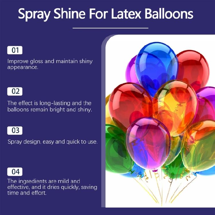 Multifunctional Shine Balloon Spray Latex Balloon High Gloss Finish Spray 50ml Capacity for Event Decors