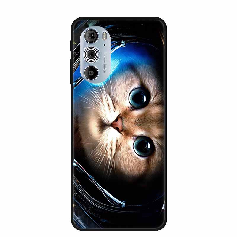 For Motorola Moto Edge Plus 2022 Case Soft Silicone TPU Back Cover Case For Motorola Edge+ 5G UW 2022 Funda Wolf Cartoon Coque