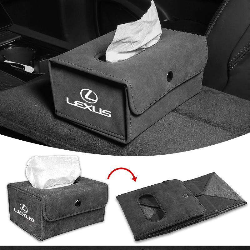 New Multifunctional Leather Tissue Box Car Folding Tissue Box For Lexus IS ES GS LS UX NX RX