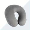 Plain color u-shaped pillow foam particle pillow travel portable neck pillow office nap pillow car neck pillow aircraft pillow
