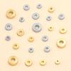 Two-Color Striped Stainless Steel Beads, 4-8mm DIY Jewelry Spacer Accessories