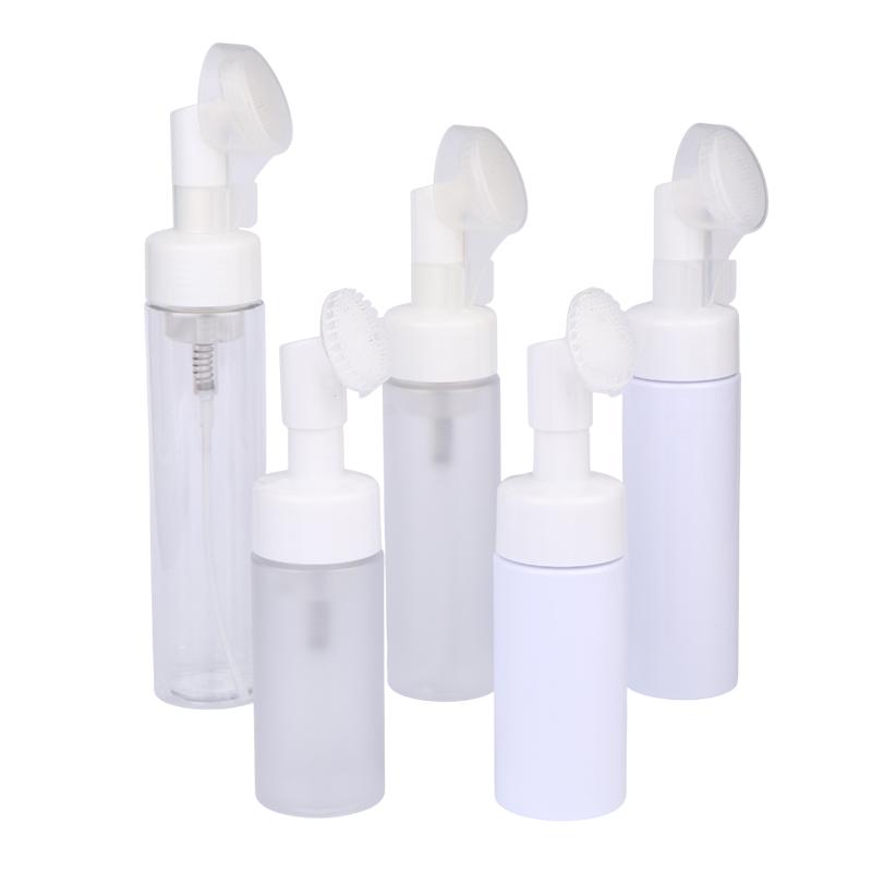 100/120/150/200/250Ml Empty Facial Cleanser Mousse Foam Gel Head Wash Brush Foam Bottle Pressure Type Cleansing Milk Foaming