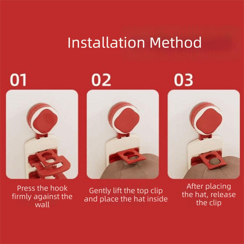 No-Drill Multi-layer Hat Rack Large Capacity Hat Storage Clips Cap Storage Holder  Baby Hats