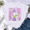 2025 New Popular Kawaii Disney T-shirt Cartoon Women Disney T-shirt Fun Top Fashion Women's T-shirt