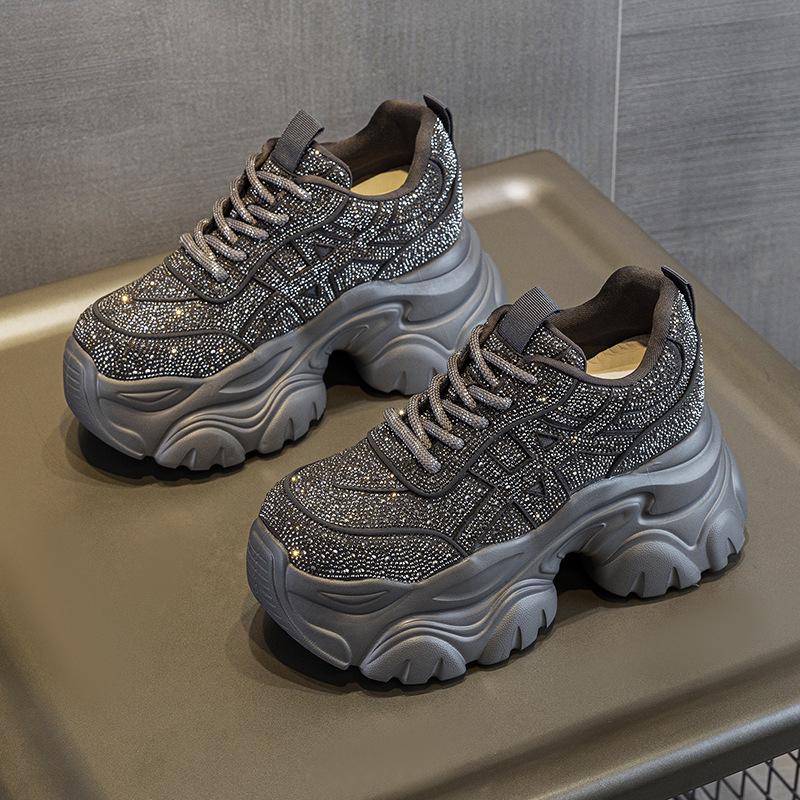 

Women s 9CM Hidden Heel Dad Shoes - Autumn 2025 Starry Sky Casual Sneakers 34