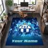 Crystal Velvet Rug FC Zürich Print Custom Name Text Floor Mat Home Decor