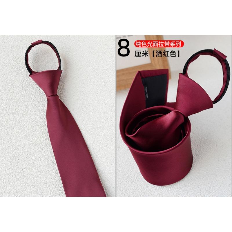 8Cm Pull Tie Dress Lazy Tie Men'S Clothing Accessories Striped Suit Business Tie