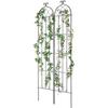 2 Packs Metal Garden Trellis for Climbing Plant Support 87x20 In Rustproof