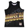 Débardeur - Houston Rockets - Big Face 4.0 - 100% Poly Mesh - Impression Agrandie - Col Arrondi