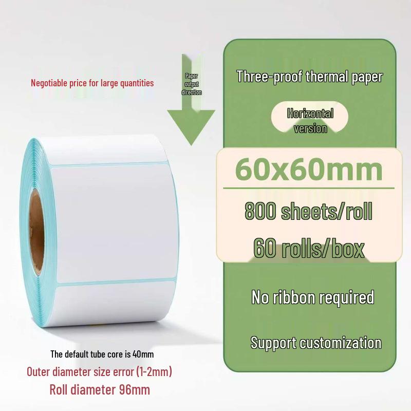 Samoprzylepne etykiety termiczne na kody kreskowe 100×150 mm - Trwałe i wodoodporne do logistyki