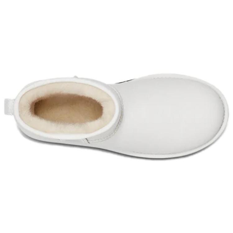 New UGG Classic Mini Side Logo Boot Ultra Matte White Women's 1133490-UMWH