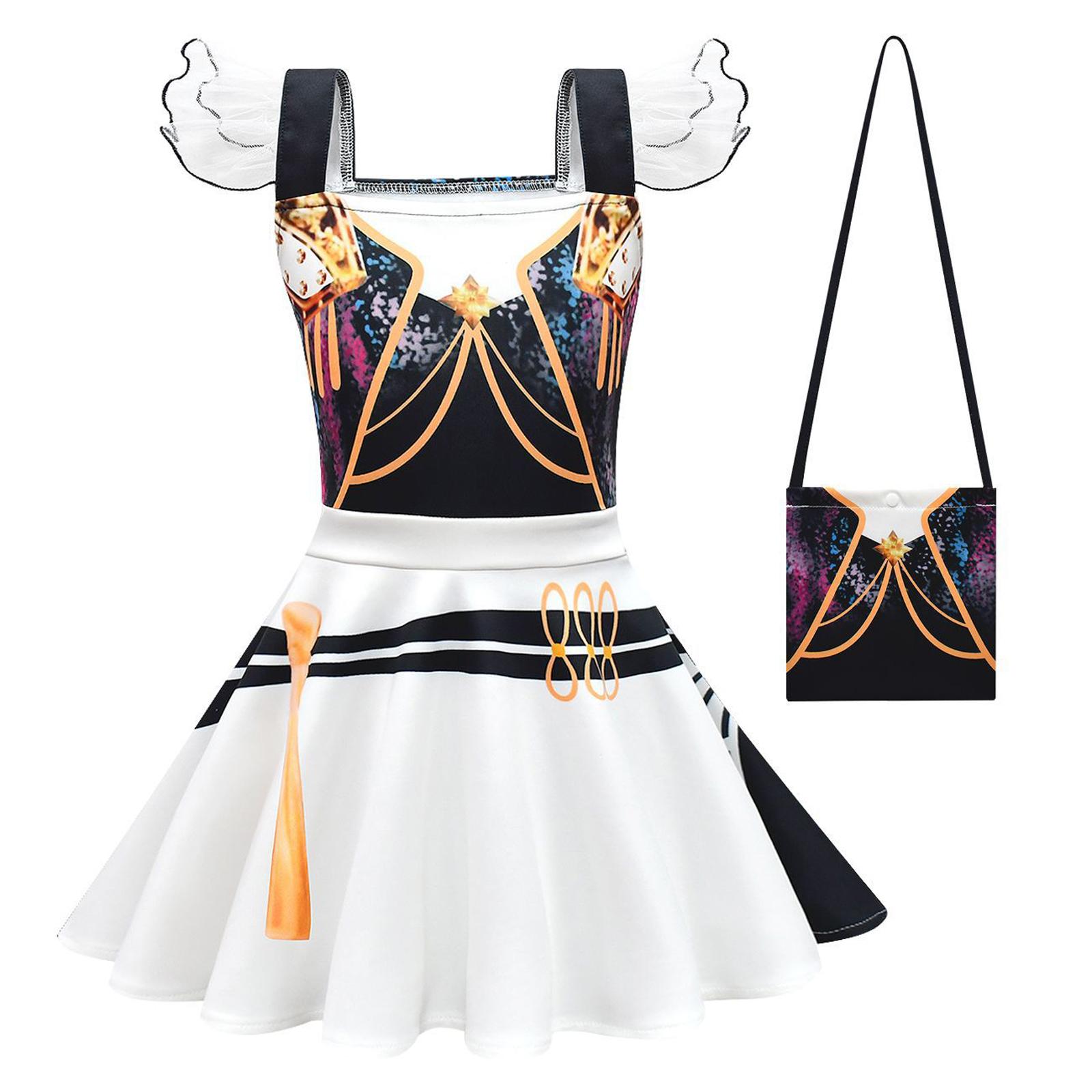 

Children s Sleeveless Dress Fashionable Flying Sleeve Dress 110 чёрный