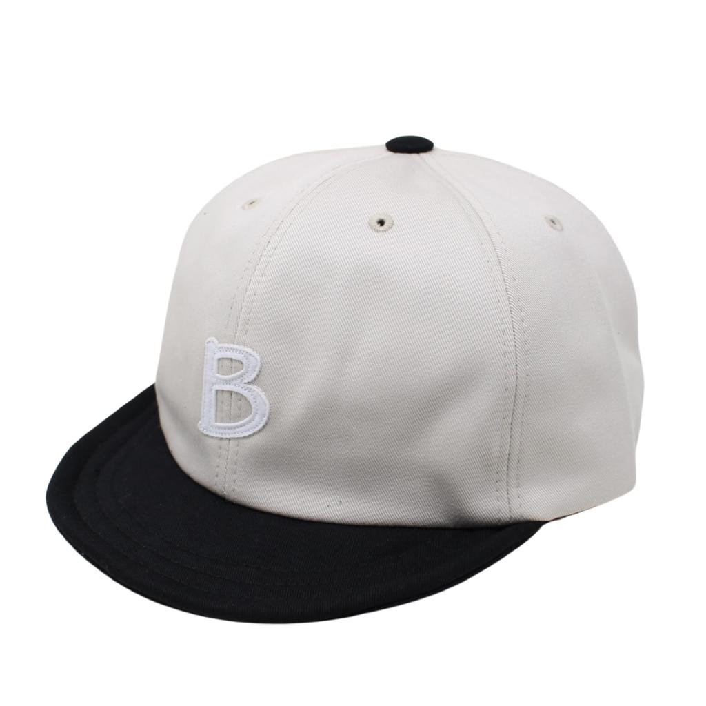 Fabulous Umpire B Large Short L Light Two-Tone Cap, Cap, Size, Brim, Size, 60.0-63.0 cm, Beige/Black