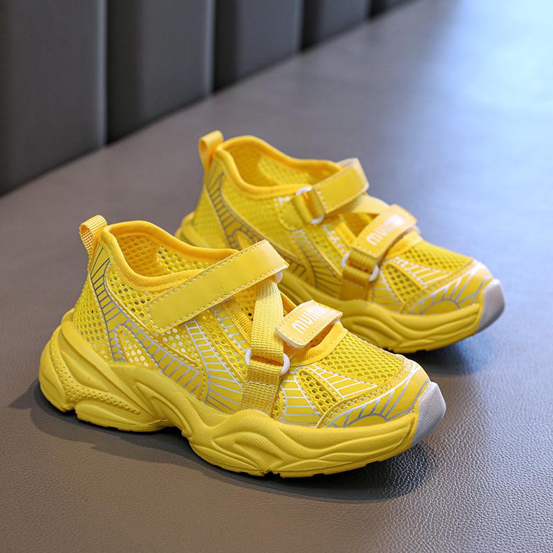 Fashion Children's Sandals for Girls and Boys Soft Soles Anti slip Mesh Breathable Kids Sports Running Shoes