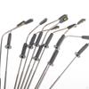 10pcs Mini Miniature Model Railway Landscape Lamppost 1:100 Scale