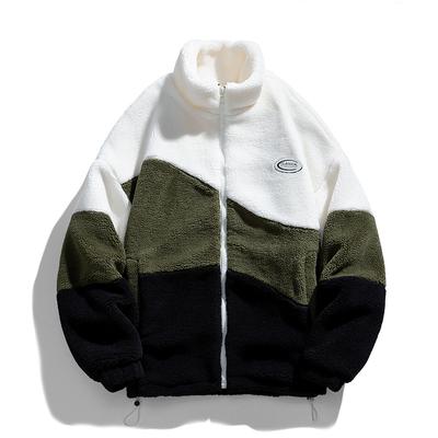 Pánský nový podzimní a zimní kabát z jehněčí vlny Americký bavlněný kabát Tide Brand Plus Fleece Silný pár Zimní bunda s bavlněnou výplní