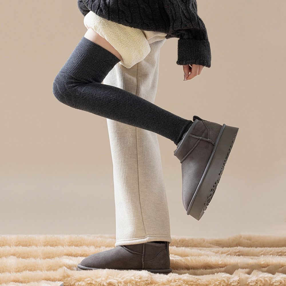 Windproof Warm Knee Sleeve Coldproof Knee Support Durable Winter Knee Pads  Unisex