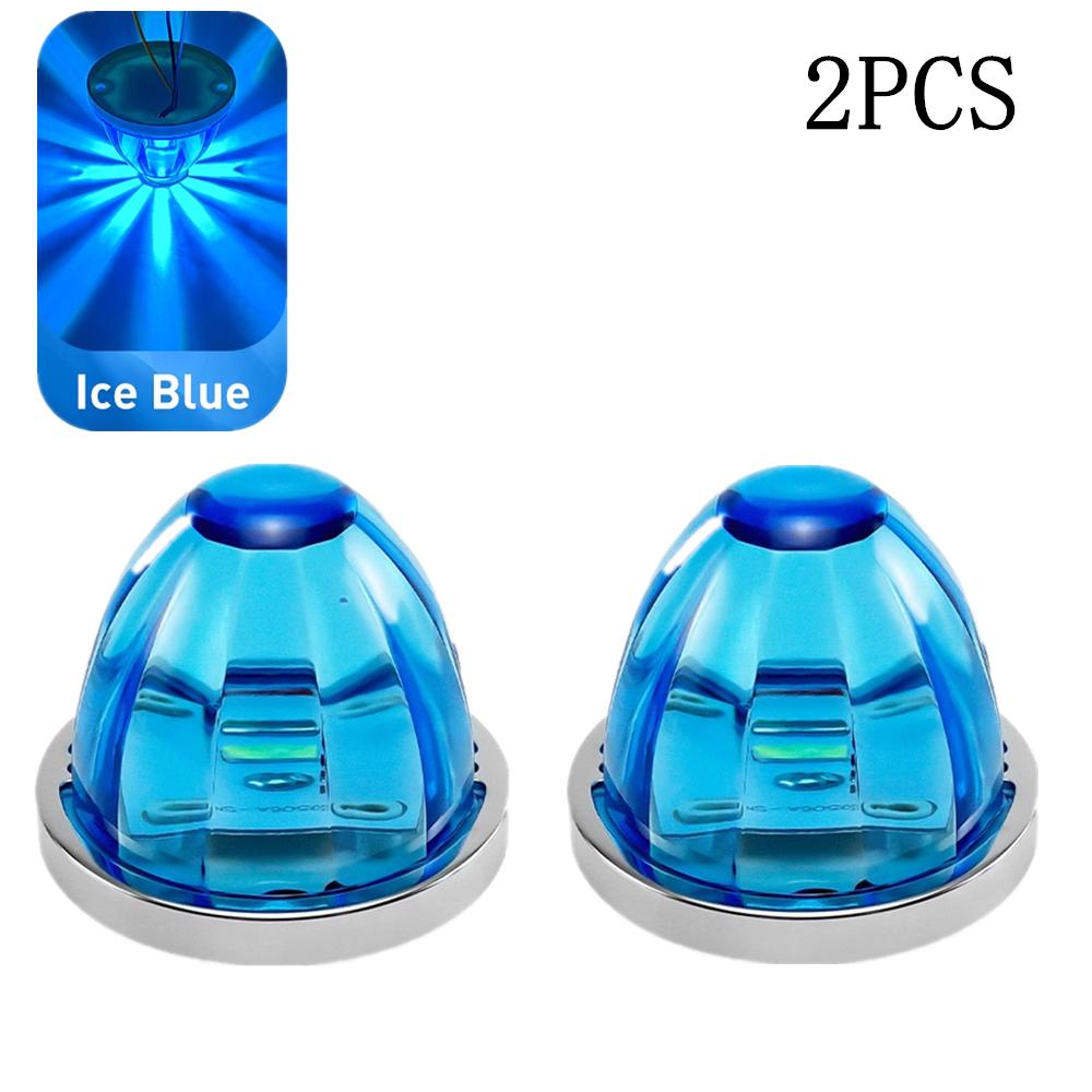 

2PCS 12V 24V LED Trailer Lights Big Watermelon Marker Side lights Conical Car Truck LED Turn Signal Indicators Lamp for Caravan