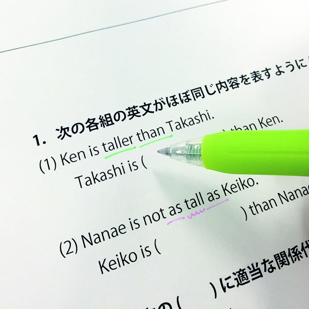 Zebra Sarasa Clip Gel Ballpoint 5 Pen, 0.5, Neon, Colors, JJ15-5C-NO