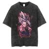 Anime Dragon Ball Goku Vintage Washed T Shirt Mens Women Cotton Tee Harajuku Streetwear Oversized Casual Summer ONeck Loose