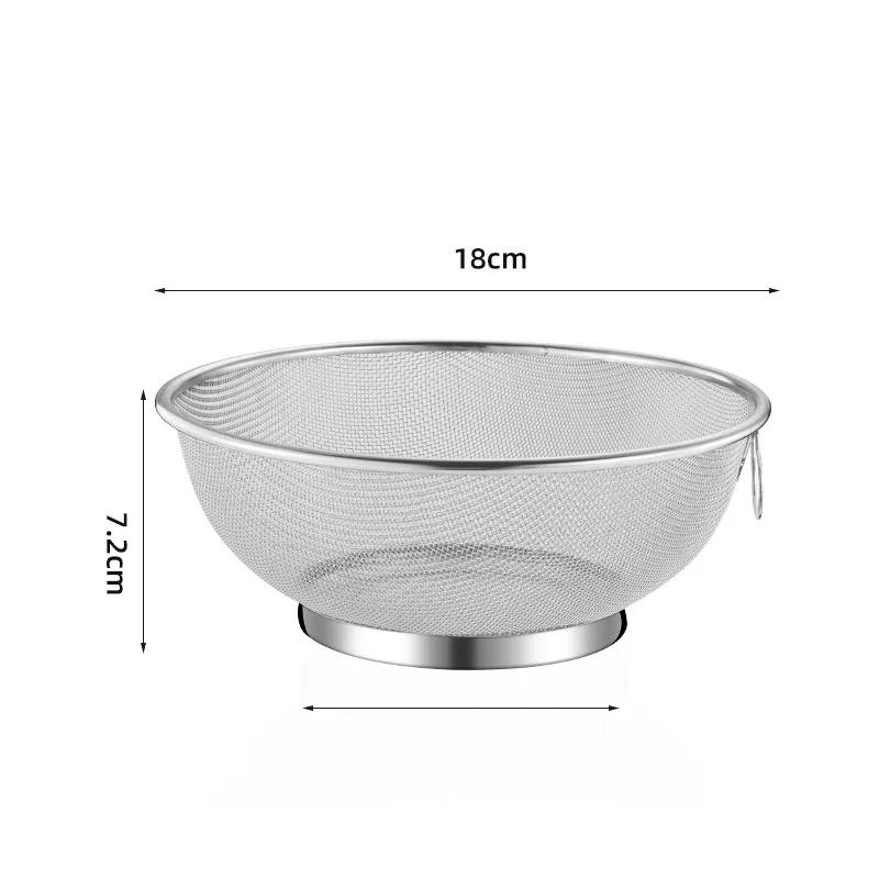 Mesh Kitchen Strainer Fine Mesh Colander Fruit Sink Colander Stainer Rice Washing Frying Basket Food Drain Basket Cooking Tools