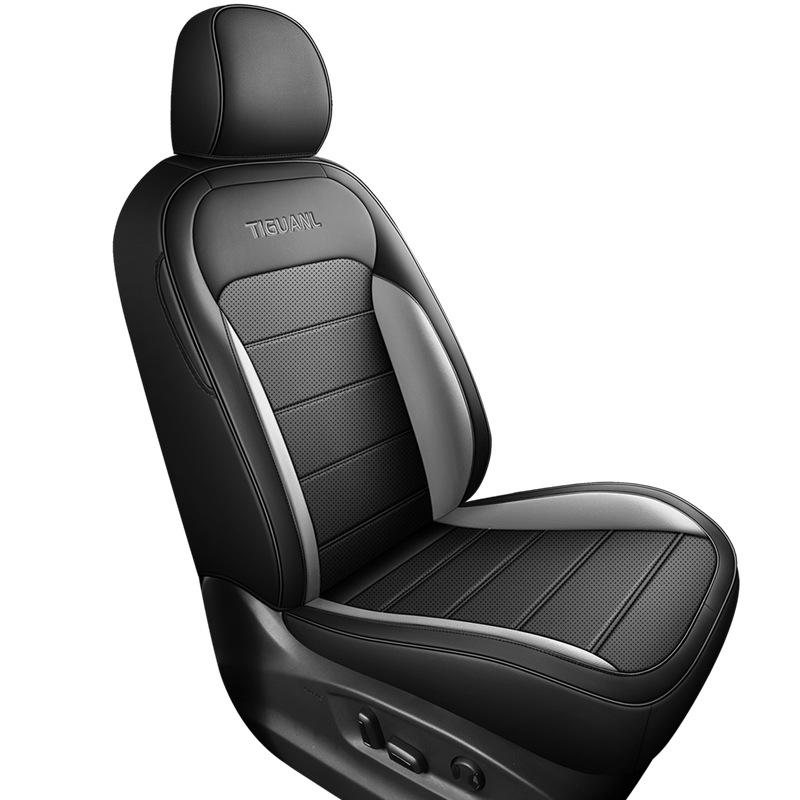 Huse scaune auto din piele respirabilă cu 5 locuri pentru Volkswagen Tiguan L 2023 pentru toate anotimpurile