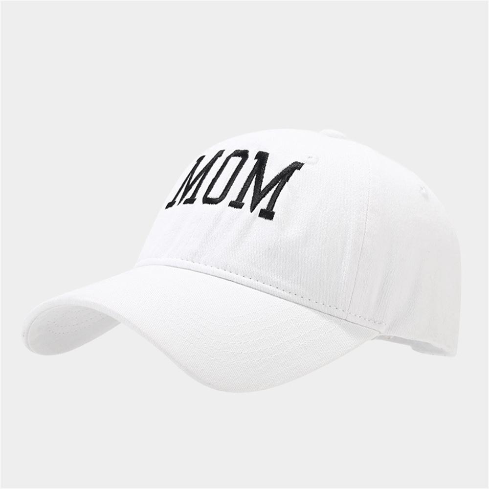Stickerei Baseballkappe DAD MOM Mode Damen Herren Weiches Oberteil Snapback Sonnenhut Sport Sonnenschutzhut Verstellbar Outdoor Freizeitkappen
