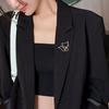 Hat Decoration Pin Women Brooch Hollow Fox Decor Stainless Exquisite Anti-slip Wear-resistant Coat Collar Scarf Clothes Garment Jewelry