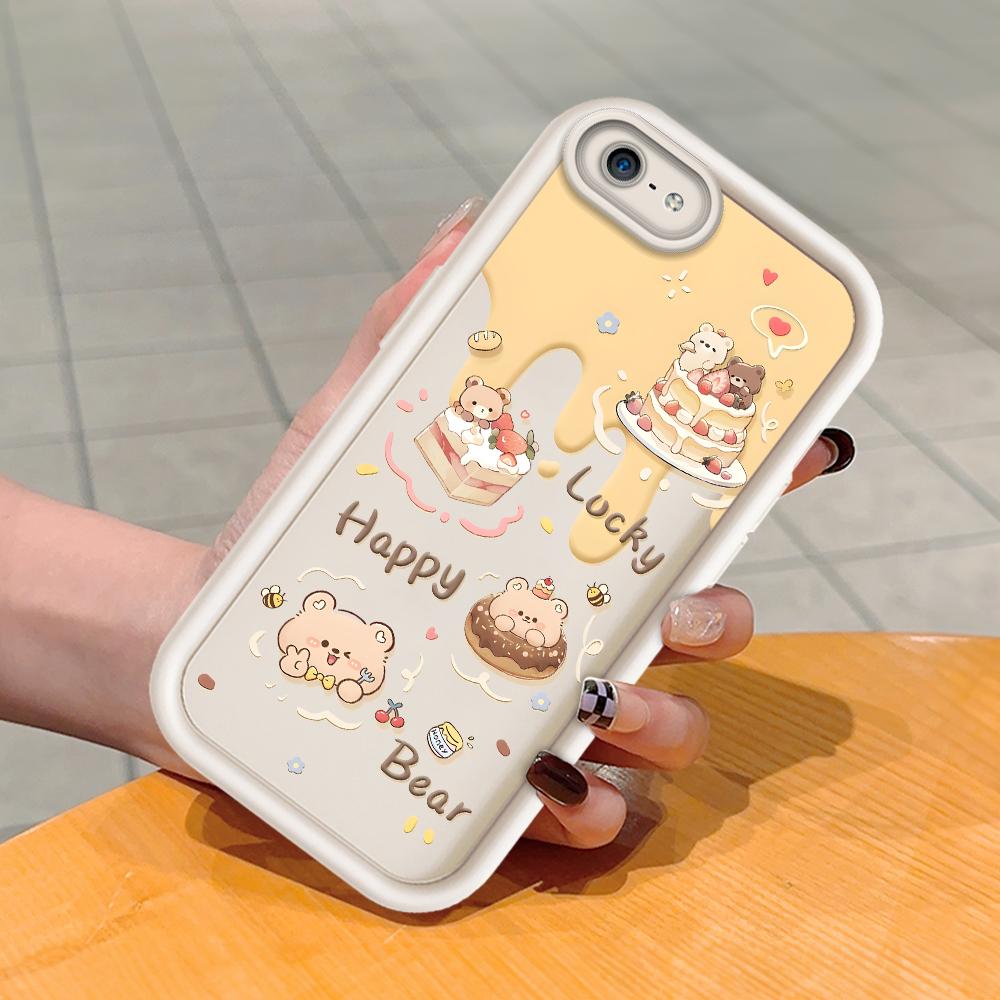 Soft Silicone Square Ladder Printing Pattern Phone Casing Full Cover Camera Shockproof Protection Rubber Case for iPhone Infinix Tecno OnePlus