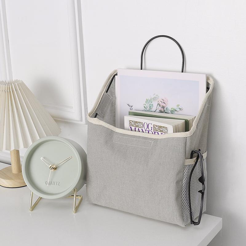 Hanging Bag Dormitory Dormitory Artifact Storage Bag Wall Hanging Wall Cloth Tabletop Cotton Linen Storage Bag