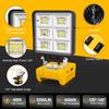 5200LM Portable 48W LED Work Light Cordless Work Light Adjustable Base Rechargeable LED Flood Light for DeWalt No Battery