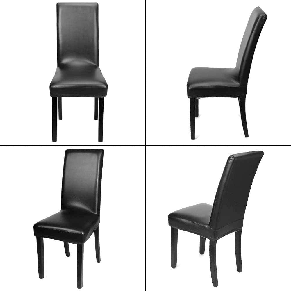 1Pc Imitation Leather Dining Chair Cover Waterproof Chair Slipcovers For El Dining Room Office Banquet House Home Decor